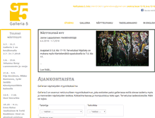 Tablet Screenshot of galleria5.artoulu.fi